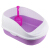 【スッププ】ハーンホームスペーツ半閉塞型猫砂鉢ペレット通用猫便器猫用品浅紫色Mセイズ47*32*22 CM