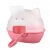 いぬらっこの猫砂钵は全部闭じています。猫のトイレはピンク色の平均サズです。