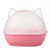 いぬらっこの猫砂钵は全部闭じています。猫のトイレはピンク色の平均サズです。
