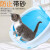 猫砂盆半閉塞式猫トレベトナイト猫用品猫の糞鉢はスパン水色(Lサズ54×46 cm）をプレゼにします。