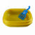 スモフォンス単層砂の飛散防止猫トレ猫砂盆プロシュート黄色サイズ約45*38*15 cm