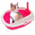 ミルク猫の砂钵防外跳ね赤ちゃん用トイレの防臭特Sセズミニ猫用品ラプロネ猫用品