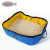 【現物は色がランダである】DugLemi携帯型猫砂鉢は、猫砂盆を折りたたたたんです。外に出て携帯する猫のトラレの青い色がそのままです。