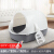 猫砂盆全半閉塞型猫トリレズ子供猫砂盤防外脱臭糞鉢猫用品【全閉塞】灰色（2）