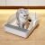 【スッププ】子飼い猫の砂鉢Lサズ猫トレーン型猫の砂鉢の赤ちゃん猫の成猫防外跳猫の糞鉢猫用品（セト）1袋猫砂+猫砂盆S（15斤内猫）
