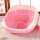 ピンクの小さいサイズの半閉鎖猫用トイレ（37*28*16 cm）コテの配達