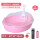 ピンクの透明ふたL+猫砂の消臭ビーズ-