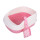 半閉鎖型の猫砂鉢のピンク