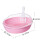 ピンク透明蓋猫砂盆