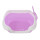 横円弧猫砂盆-紫
